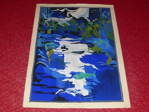 Art xxe gouache originale - art,