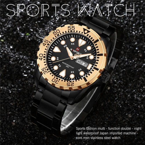 Back light men - watch, stainless