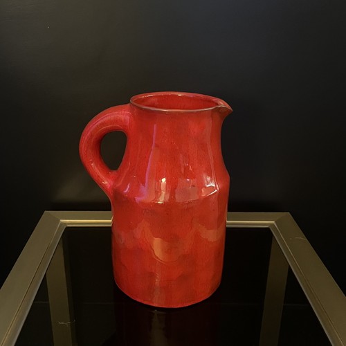 Pichet céramique rouge des - céramique,