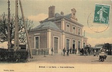 78 BREVAL LA GARE EXTERIOR VIEW CANVAS MAP 2777