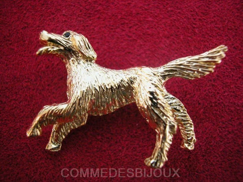 Broche vintage golden - broche,