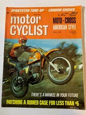 Motor Cyclist Magazine April 1971 Sportster Tune-Up, Honda, Moto-Cross