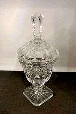 Antique Cut White Crystal Jam Maker.