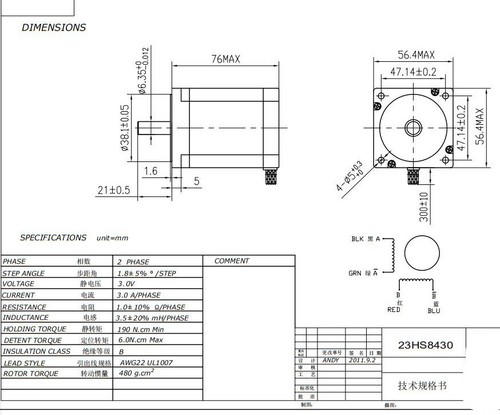Ship nema 270 - 23, oz-in