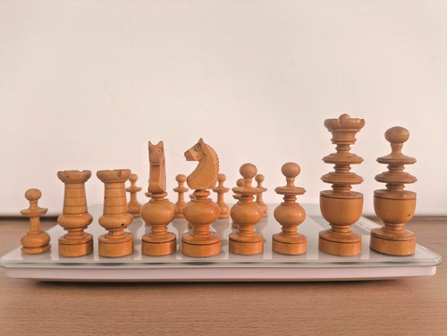 Pièce échecs blanche bois - d'Échecs,
