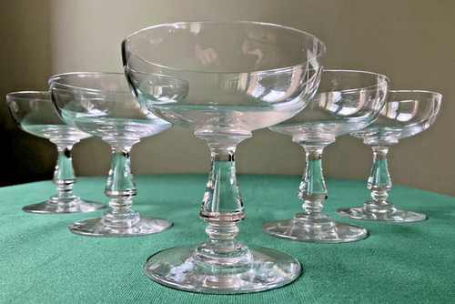 Coupes champagne cristal - 5, à