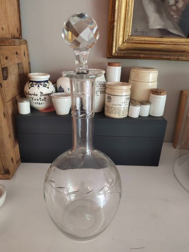 Carafe vin verre taillé - vin,