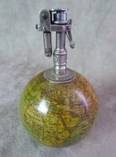 Antique EARTH GLOBE SHAPED LIGHTER. Abadie Frères brand.
