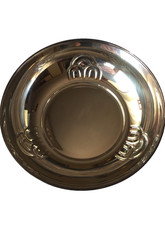 Bol en argent 800, argenterie artisanale avec signature et poinçon...