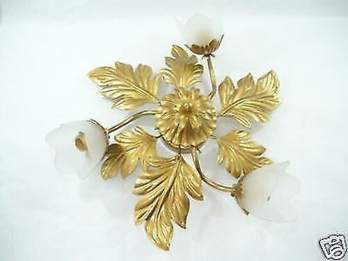 Plafonnier lustre feuille - plafonnier,