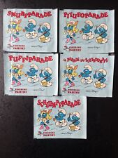 Original pochette bustina packet  panini La Parade Des Schtroumpfs 1985 Col. x5