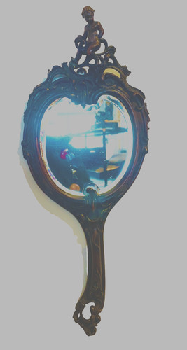 Petit miroir mains - miroir, en