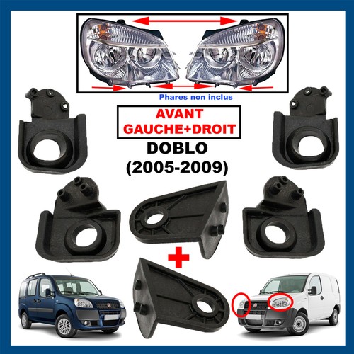 Patte fixation phare - fixation, avant