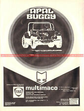 Advertising: APAL BUGGY Multimaco - FINA - 1971