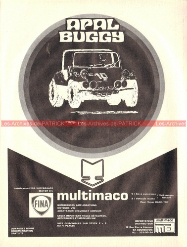 Publicité apal buggy - apal,