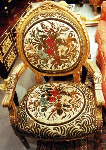 Roi palais trône - or, accoudoir
