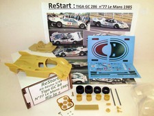 TIGA GC 84 No. 77 Le Mans 1985 RICE LA+ LEE DAVEY CRANG Resin Kit 1/43 ReStart