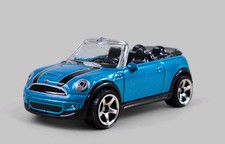 2010 MINI COOPER S CABRIO Diorama Collectible DieCast Model Car 1:64 Blue LOOSE