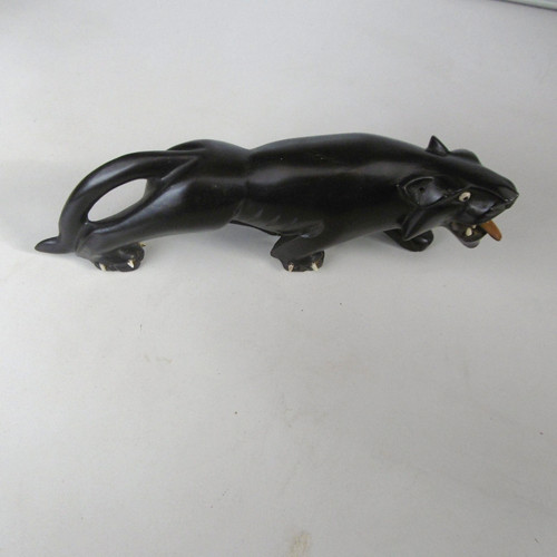 Panthere noire sculptée - panthere, en