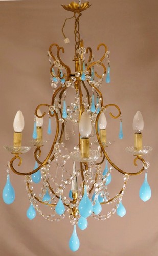 Turquoise opaline and gold - turquoise,