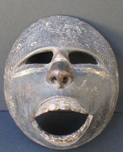 Ancien masque bois - masque, dieng