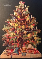 #Chromos Leaves# EF 5050 Image - Giant Oblate Card Beautiful Christmas Tree