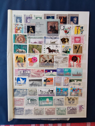 Timbres pologne lot - de, 50