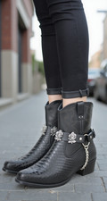 Bottes Biker Western Femme