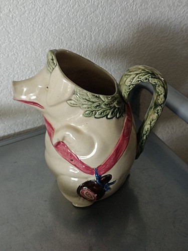Pichet cruche cochon barbotine - pichet,