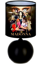 Lampe de chevet MADONA chanteuse. Pied Céramique Personnage MADONA