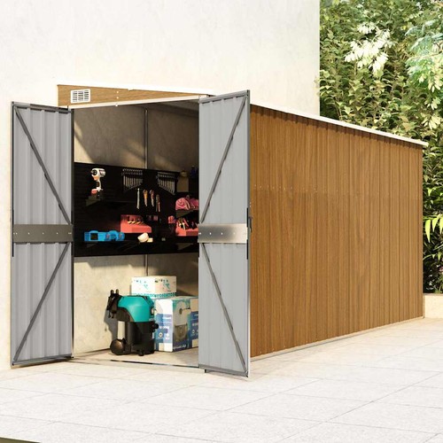 Abri jardin mural gris - de,