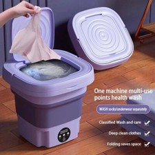 MINI MACHINE A LAVER Pliable Lave Linge 8L Essoreuse Silencieuse et économique