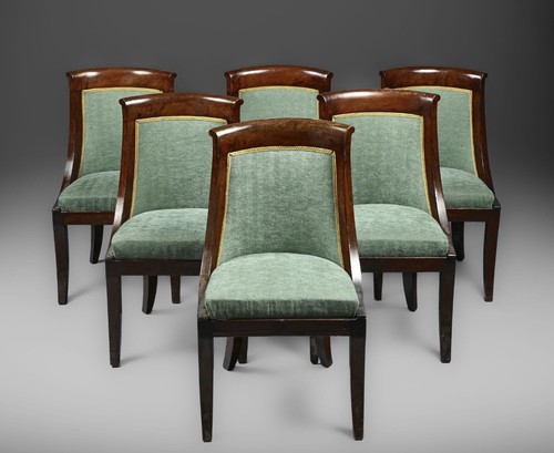 Six chaises empire - six,