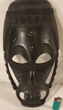 masque africain ancien bois ébène début 1900