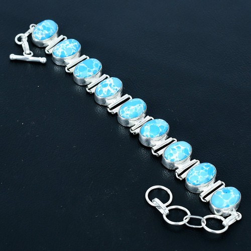 Bracelet bijou ovale larimar - bracelet,
