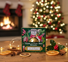 Boîte à Tisane Vintage Père Noël Provence d'Antan – Boîte en Métal de Collection