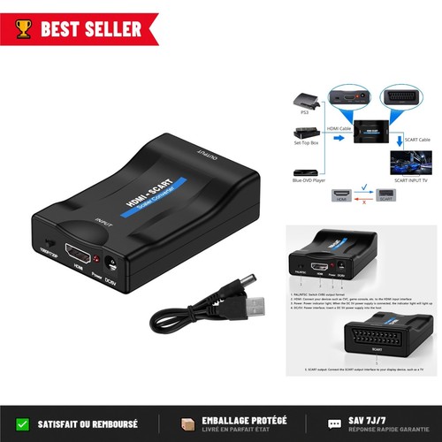Adaptateur hdmi vers - adaptateur, péritel