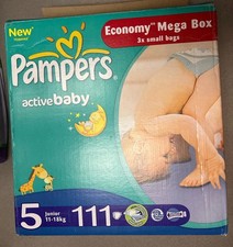 Vintage Diapers Nappies Couche Windeln Pampers Active Baby Dry 2013 SEALED