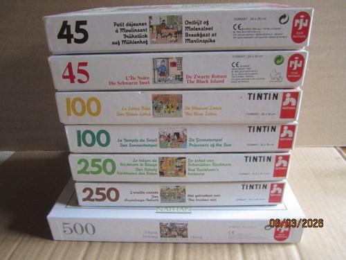 Lot puzzles de tintin - lot, 7