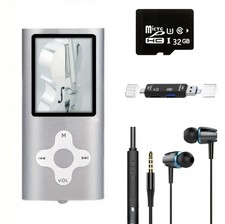 Lecteur MP4 portable 5-en-1 avec 32 Go, écran 1.8’’, enregistreur