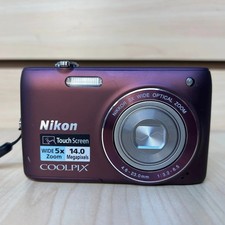 Nikon COOLPIX S4100 Digital Camera 14MP 5X Optical Zoom CCD Sensor Dark Purple