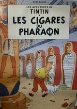 Affiche/poster Tintin Les cigares du Pharaon Années 80/90 bon état 61cm X 43