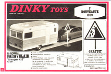 MINIATURE PUB " DINKY TOYS" CARAVAN CARAVELAIR 1969