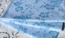 ANTIQUE METIS MATTRESS CANVAS BLUE FLOWERS decor, Never Used!