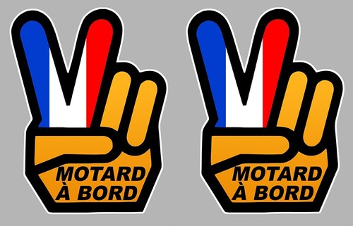 Stickers attention motard - 2,