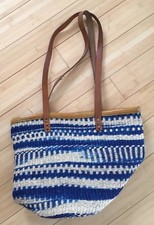Designer Madewell Straw Bag Tote Purse Summer Beach Everyday Mod Medium Size