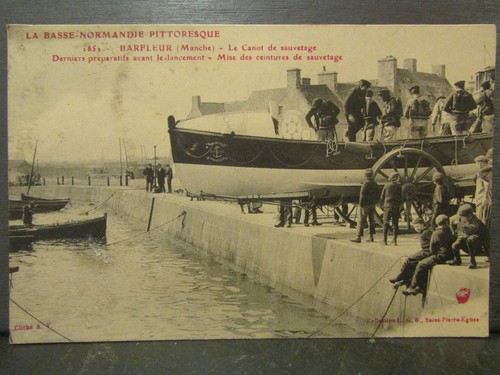 Cpa barfleur canot - 50,