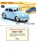 DINKY TOYS Fiche + Certificat