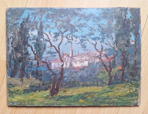 Peinture biface marcel mergier - peinture,