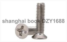 M1.4 M1.6 M2 M2.5 M3 M4 M5 Countersunk Screws  Flat Head Philips Drive Screws